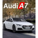 Scowetto Audi A7 Araba 1:24 Diecast Metal Model Araba Koleksiyon Araba Sesli Işıklı 21 Cm Oyuncak Araba