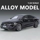 Scowetto Audi A7 Araba Siyah 1:24 Diecast Metal Model Araba Koleksiyon Araba 21 Cm Oyuncak Araba