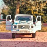 Scowetto Benz G63 Koleksiyon Metal Araba 12CM Jip Beyaz
