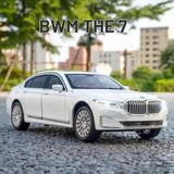 Scowetto BMW 760Lİ Araba BMW 7 Serisi Araba 1:24 Diecast Metal Model Araba Koleksiyon Araba Sesli Işıklı