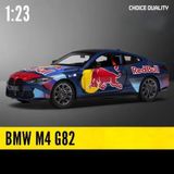 Scowetto BMW M4 Diecast Model Araba BMW M4 REDBULL Yarış Arabası