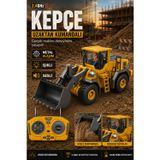 Scowetto Işıklı Sesli Full Fonksiyon Metal Hareketli Kepçe 2.4ghz Uzaktan Kumandalı Loader 9 Kanal