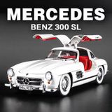 Scowetto Mercedes Benz 300SL Model Diecast Araba Koleksiyonluk Eski 1954 Mercedes 300 SL Araba 1:24 Sesli