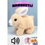 SCOWETTO Peluş Sesli Ve Hareketli Tavşan Çok Fonksiyonlu Kulakları Ve Hareketleri Oyuncak