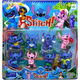 SCOWETTO Stitch Temalı 8 Parça Figür Oyuncak