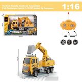 Scowetto Uzaktan Kumandalı Full Fonksiyon Şarjlı 1:16 Inşaat Iş Makinesi Kepçeli Kamyon 26 cm - Renkli