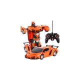 Scowetto Uzaktan Kumandalı Şarjlı Robota Dönüşen Araba Işıklı 1/18 Ölçek Transformers Robota Dönüşen Araba