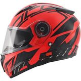 Scoyco FF-868 Azrael Çene Açılır Kask - Kırmızı - Siyah