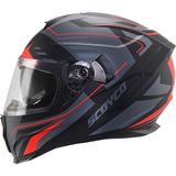 Scoyco -Ff-869 Full Face Kask 2XL ABS Malzeme Güneş Vizörlü Intercom Takılabilir Özellik