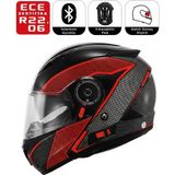 Scoyco FF868 Sky Breaker Motosiklet Kaskı Güneş Vizörlü Çene Açılır Motorcu Kask - Çok Renkli