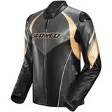 Scoyco JK187 Motosiklet Montu Deri 4 Mevsim Oxford 600-D Dayanıklı Kumaş Motorcu Mont Black-Gold - 4XL - Çok Renkli