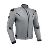Scoyco JK194 Motosiklet Montu Yazlık Fileli Dayanıklı Makro Kumaş Motorcu Mont Silver - 4XL - Gri