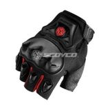 Scoyco Mc29 Parmaksız Korumalı Eldiven Siyah-Kırmızı