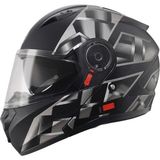 Scoyco Space Çene Açılır Kask - M - Siyah