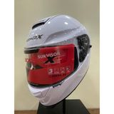 Scoyco X507 Gunes Vızorlu Kapalı Motosıklet Kaskı Beyaz