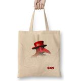 Scp 049 The Plague Doctor Red Bez Çanta Uzun Saplı - Açık Bej - 40 X 40