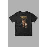 Scr Yaralı " World Is Yours " Baskılı Tişört - Siyah - XL