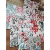 Scrapbook Çiçek Desen Kağıt Seti 02 Ajanda Planlayıcı Bullet Journal Scrapbooking Için Uygundur - Renkli - Mat Sticker - Farklı