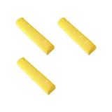Scratch Anet 3'lü Kelebek Sıkma Mekanizmalı Mikrofiber Yedek Sarı Mop Süngeri