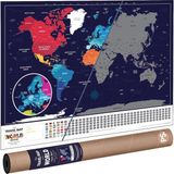 Scratch Map 2020 Versiyon Kazınabilir Dünya Haritası 70 x 100 cm