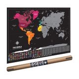 Scratch Map The World Deluxe Scratch Map Kazınabilir Dünya Haritası