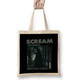 Scream Ghostface Is Back Bez Çanta Uzun Saplı - Açık Bej - 40 X 40