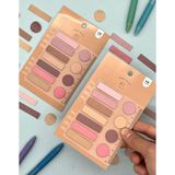 Scrikss 10 Renkli 7 Şerit, 4 Daire Şekilli ve Cetvelli Kağıt Index Pembe İndeks Sticker/İndex/Postit/Post-it/Kitap Ayracı/Not Kağıdı
