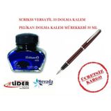 SCRIKSS 33 DOLMAKALEM + PELİKAN DOLMA KALEM MÜREKKEBİ 30 ML