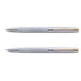 Scrikss 722W Balıksırtı Desen Altın Krom Roller Kalem