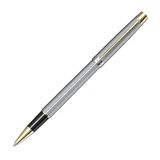 Scrikss 722W Balıksırtı Desenli Gold Krom Tükenmez Kalem