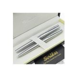 Scrikss 78m Krom Roller Kalem + Tükenmez Kalem Seti | Metropolis | Isme Özel Kalem | Hediye Kalem
