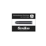 Scrikss Dolma Kalem Mürekkebi Kartuşu 6 Lı Tüp Siyah