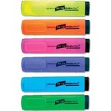 Scrikss Fosforlu Highlighter Canlı Renkler 6'Lı Kalem Seti (Sh712)