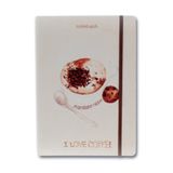 Scrikss I Love Chocolate Coffee Çizgili A6 Defter