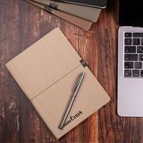 Scrikss Isme Özel Scrikss Verona Deri Defter Kalem Set Bej