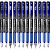 Scrikss Jel İmza Kalemi 1.0 mm Mavi 12 Adet Kalem Seti Yazım Kolaylığı Sağlar