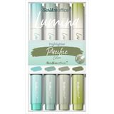 Scrikss Lumina Pacific 4 Renk Set Fosforlu Kalemler Hızlı Kuruyan Plastik Malzeme - Yok