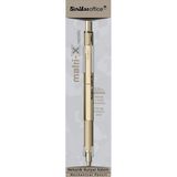 Scrikss Matri-X Versatil Kalem 0.5 mm Metalik Altın Şeffaf Ambalaj - 1 - Karışık-Çok Renkli - Yok