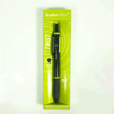 Scrikss Office Twist 0.7 mm Yeşil Renk Şeffaf Kutu Mekanik Uçlu Versatil Kalem