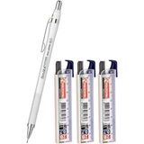 Scrikss Simo R&d Japan Uçlu Kalem Beyaz 0.7 1 Adet ve Mikro 0,7 Versatil Kalem Uçu Siyah 3 Paket - 0.7mm - Standart