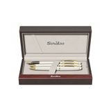 Scrikss WizDesign 35 DOLMA KALEM + TÜKENMEZKALEM + VERSATİL SET BEYAZ ALTIN (GARANTİLİ-KUTULU-KİŞİYE ÖZEL)