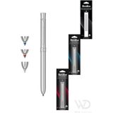 Scrikss - WizDesign 93 Trıo Multifonksiyon Krom (Tükenmez Kalem Mavi ve Kırmızı & Versatil) + Yedek Hediyeli