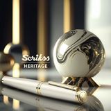 Scrikss & WizDesign Heritage2 Dolma Kalem Beyaz Altın M Uç LÜKS KUTULU / ÖMÜR BOYU GARANTİLİ / KİŞİSELLEŞTİRİLEBİLİR