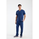 Scrubs Erkek Doktor Üniforması – Likralı Medikal Forma – Carex - Lacivert