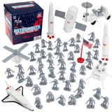 SCS Direct -Uzay ve Astronot Oyuncak Aksiyon Figürleri - Astronotlar Büyük Kova - BÜYÜK 60 PC SET