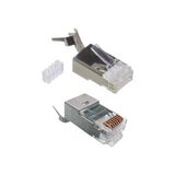 Scs Pazar Cat7 Plug Metal Konnektör RJ45 Cat7 Jack 8P8C