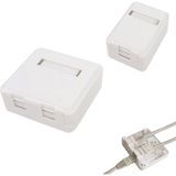 Scs Pazar Rj-45 Sıva Üstü Priz Kutusu Jack Dahıl ( Keystone Jack Surface Mount Box ) - 1 PORT