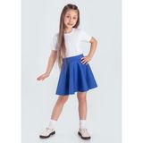 Scuba 23 Nisan Kız Çocuk Kloş Etek MNK0565 - Saks - 6 Yaş