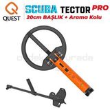 Scuba Tector Pro Su Altı Dedektörü ve Sahil Arama Dedektörü - 20 Cm Başlıklı - Arama Kollu