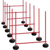 Scucs 1150 Kauçuk Tabnlık Slalom Seti Kırmızı - Standart